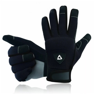 Mechanics Leather Gloves Leather Work Gloves Weld Cow Grain Mechanics Hand Gloves - Product Image 1