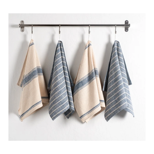 Paño de Cocina JAI de Algodón Estampado Azul, Ultra Suave, Duradero, de Secado Rápido, 100% Algodón Orgánico con Certificado GOTS, Bordado - Product Image 3