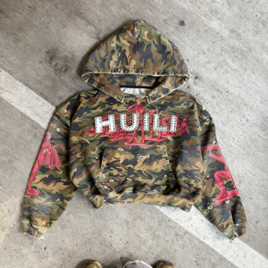 เสื้อฮู้ดดี้ผ้าคอตตอนหวีอย่างดีสไตล์วินเทจจากผู้ผลิต พร้อมปักโลโก้ตามสั่ง ปักลายปักเพชร เสื้อฮู้ดดี้สตรีทแวร์สำหรับผู้ชาย - Product Image 1