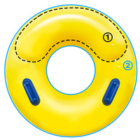 Bouée de natation pour adultes OEM Spa Pool 42'' en PVC (WC-S10622) de qualité commerciale avec poignées renforcées sécurisées et caractéristiques de sécurité pour un été agréable