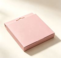 Boîte de palette d'ombres à paupières rose mat personnalisée, emballage de maquillage en carton recyclable avec couvercle rabattable pour étui à 9 couleurs d'ombres à paupières