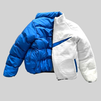 Doudoune matelassée unisexe respirante et imperméable, coupe-vent, à capuche, réversible, écologique, personnalisable, idéale pour l'automne et l'hiver