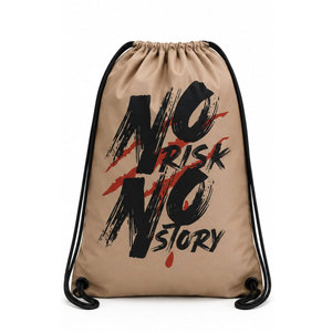 Unisex Polyester Drawstring Gym Bag Casual Flame Pattern Lightweight Fitness <b>Backpack</b> Black and White Design - Product Image 5