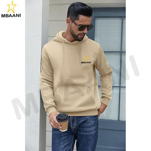 เสื้อฮู้ดผู้ชายแบบสวมหัวบุขนแกะ แขนยาว มีเชือกผูก พร้อมกระเป๋าแบบคังก้า - Product Image 3