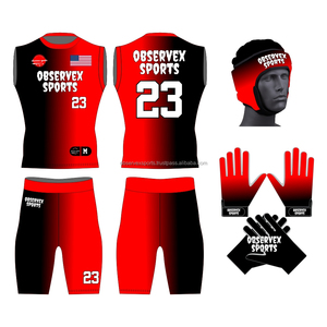 Uniformes de Fútbol Americano 7v7 Personalizables, Transpirables, Antibacterianos y de Secado Rápido para Jóvenes, Totalmente Sublimados, Servicio OEM - Product Image 6