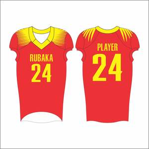 Camiseta de fútbol americano personalizable, camiseta de equipo de sublimación completa con estilo de conjunto de características de talla grande transpirable - Product Image 3