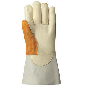 Venta al por mayor de secado rápido bajo precio guantes de soldadura por encargo guantes de trabajo de invierno con guantes de soldadura de cuero Partido de vaca - Product Image 5
