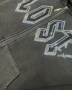 ชุดวอร์มเทคฟลีซแบบลำลอง ยูนิเซ็กซ์ ลายเรียบ สไตล์ย้อมสีแบบแอซิด ปี 2025 พร้อมฮู้ดและกางเกงจ็อกเกอร์ บริการ OEM - Product Image 2