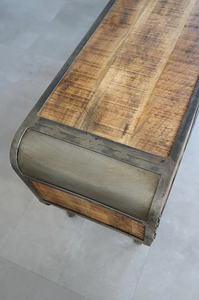 ตู้วางทีวีสไตล์อินดัสเทรียลทันสมัย ขนาด 150 ซม. ทำจากไม้ สำหรับห้องนั่งเล่น โรงแรม ห้องนอน อพาร์ทเมนต์ สำนักงาน อาคาร - ดีไซน์แมนเชสเตอร์ - Product Image 6