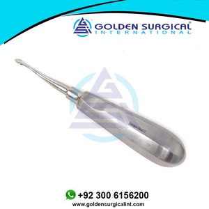 Élévateur de racine dentaire concave courbé Berenard Spade, 60M, en acier inoxydable, instrument dentaire - Product Image 4