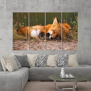 Tableau imprimé sur toile élégant : design abstrait moderne, lot de 4 toiles - Product Image 1