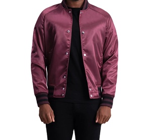 Blouson aviateur en toile ample d'inspiration vintage pour unisexe avec logo à glissière sur le devant imperméable et coupe-vent - Product Image 1