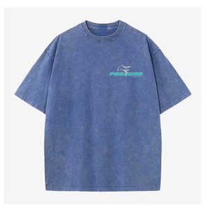 Camiseta Unisex de Hip Hop al por Mayor, Estilo Vintage, Lavado Ácido, 100% Algodón, Personalizable - Product Image 3