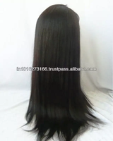 Kualitas terjamin harga grosir rambut Virgin Remy manusia Wig renda penuh transparan untuk rambut India alami Beli pemasok India