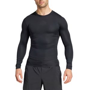 Haut de compression d'entraînement pour homme, respirant, manches longues, ajusté, extensible, séchage rapide, évacuation de l'humidité, couche de base athlétique - Product Image 2