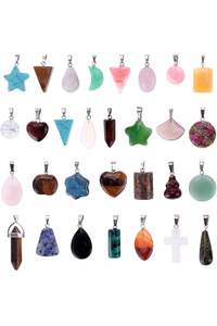 Fournisseur en gros et Surgyan Saini, pendentif en pierres précieuses naturelles mélangées, pendentif en argent sterling 925, fabrication de bijoux pour femmes - Product Image 4