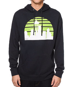Sudadera con capucha para hombre con logotipo impreso personalizado con hombros recortados y tela de mezcla de algodón suave para un aspecto moderno y relajado - Product Image 1