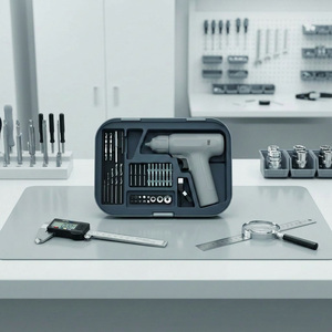 Juego Completo <span class=keywords><strong>de</strong></span> Taladro a Batería Manual con Brocas y Estuche Moldeado para Instalación <span class=keywords><strong>de</strong></span> Muebles DIY, Garantía OEM <span class=keywords><strong>de</strong></span> 3 Años - Product Image 6