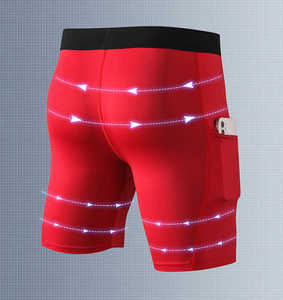 2025 haute qualité Fitness hommes Compression Shorts Gym sport serré musculation Shorts avec poches - Product Image 6