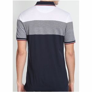 เสื้อโปโลแขนสั้นสำหรับผู้ชายเสื้อยืดผ้าคอตตอนปักลายเทคนิคออกแบบโลโก้ได้ตามต้องการ - Product Image 2