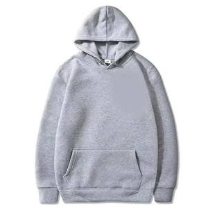 Chándales bordados para correr de manga larga de color para hombres Slim Fit 100% algodón grueso en blanco liso peso pesado personalización en blanco - Product Image 1