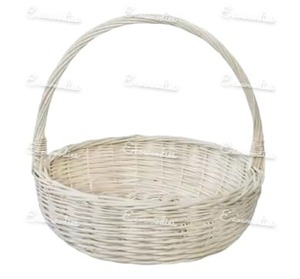 Hand-woven <b>Wicker</b> Willow Flower <b>Baskets</b> With <b>Handles</b> for Wedding - Product Image 2