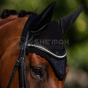 หมวกครอบหูตาข่ายแบบนิ่มสำหรับม้าหมวกครอบหูสำหรับม้า2025แบบออกแบบได้ตามต้องการ - Product Image 5