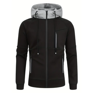 JAC22 Y1822 Conjunto de dos piezas informal deportivo de moda ecológica para mujer Sudadera y pantalones de patrón sólido para otoño - Product Image 3