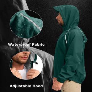 Chaqueta Impermeable de Poliéster Lisa para Hombre, Cortavientos, para Actividades al Aire Libre, Cargada por Dress Sports - Product Image 4