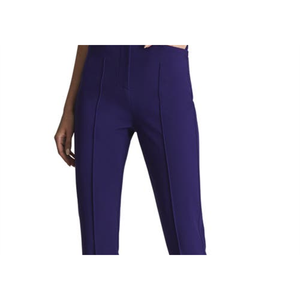 Pantaloni a Zampa d'Elefante a Vita Alta Reiss Dylan in Crepe Viola Taglia 14 US XL, Gamba Larga, Antipiega, Traspiranti, Effetto Stropicciato - Product Image 2
