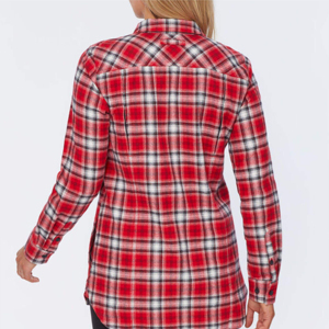 Chemise à carreaux en flanelle pour femmes confortable et chaude et parfaite pour la superposition en automne et en hiver Chemise en flanelle pour femmes en plein air - Product Image 6