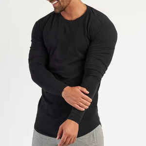 Camisetas para hombre, camisetas de gimnasio, tejido elástico suave transpirable, producción OEM de etiqueta privada a granel, venta al por mayor, ropa deportiva de manga corta - Product Image 5