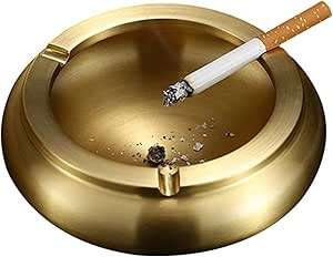 Cendrier en laiton pour la maison, le jardin et le balcon, finition lisse, cendrier en laiton pour un nettoyage et un entretien faciles, fabriqué à la main - Product Image 6