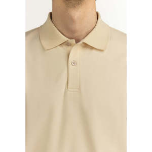 Polo 100% Polyester Coupe Classique MN-PSH-WS25-001 Anti-Plis Design Uni avec Fermeture Éclair et Col Brodé Taille XL - Product Image 1