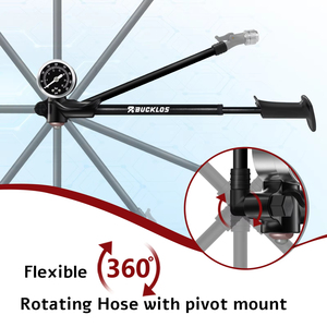 <span class=keywords><strong>Pompe</strong></span> à air <span class=keywords><strong>pour</strong></span> vélo BUCKLOS <span class=keywords><strong>haute</strong></span> <span class=keywords><strong>pression</strong></span> 400 Psi avec manomètre <span class=keywords><strong>pour</strong></span> fourche et <span class=keywords><strong>amortisseur</strong></span> de suspension arrière <span class=keywords><strong>VTT</strong></span> - Product Image 6