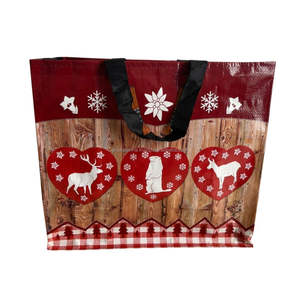 Sac d'épicerie réutilisable personnalisé de haute qualité matériau tissé en PP écologique fabriqué au Vietnam - Product Image 1