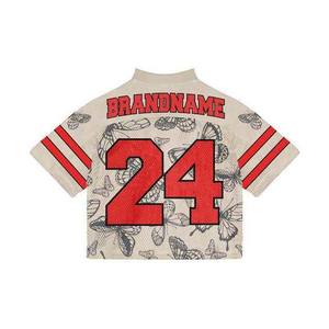 Nueva Camiseta de Fútbol Americano 2025, OEM, Personalizada, Bordada, Transpirable, para Toda Temporada, Ropa Deportiva, Venta Caliente, Camiseta Cosida para Adultos - Product Image 3