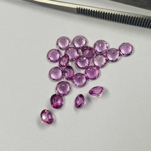 Calidad súper fina grado AAA calibrado 8mm Topacio Rosa corte brillante redondo hecho a mano piedras preciosas sueltas naturales semipreciosas India - Product Image 6