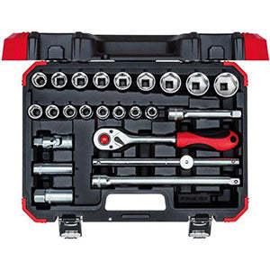 1/2\" CrV Socket Wrench <b>Set</b> Deep Sockets Chrome Finish Featuring Hex <b>Square</b> Torx-for DIY Repairs OEM Customization Supported - Product Image 1