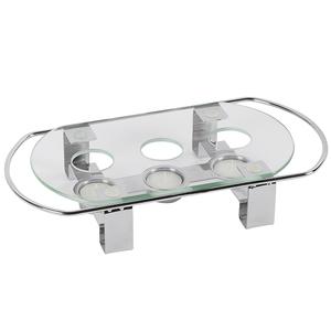 Calentador de Alimentos APS de 3 Quemadores con Placa de Vidrio de 34x18x6cm para Calentar Jarras y Tazas - Product Image 1