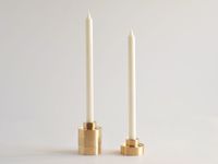 Bougeoir empilable en laiton bougeoir décoratif de luxe en métal conception modulaire pilier bougie décor à la maison noël pâques