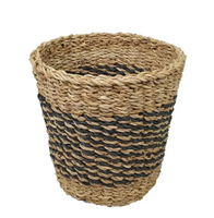 Pots de fleurs et jardinières en jonc de mer et jute, style américain, écologiques, à motif circulaire, paniers de rangement suspendus pour jardin et maison