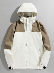 Chaqueta Impermeable Ligera para Hombre, Ropa Impermeable y Transpirable para Lluvia, Chaqueta Cortavientos Personalizada con Cremallera Completa para Exteriores - Product Image 6