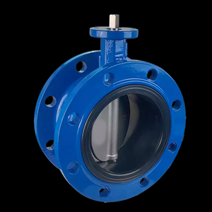 วาล์วผีเสื้อเหล็กอ่อนหน้าแปลน PN16วาล์ว12นิ้ว - Product Image 3