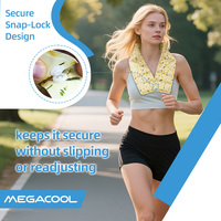 Écharpe Rafraîchissante Essentielle pour l'Été Megacool – Soulagement Instantané de la Chaleur Écruvante – Bouchon à Vis Sécurisé Anti-accident