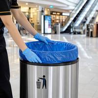 Sacs poubelles jetables thermoscellables prêts pour la personnalisation, imprimés en héliogravure, en PE, marque HONGLI, certifiés REACH pour usage domestique