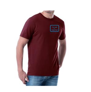T-shirt à col rond et manches courtes coupe ajustée pour hommes T-shirt en coton surdimensionné à épaules tombantes pour hommes - Product Image 1