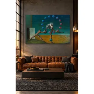 Fida Edgar Ende Figures Dancing with Balls Impression sur toile - Product Image 5