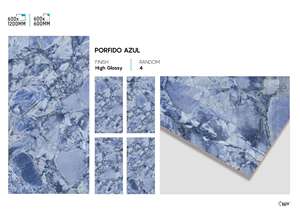 Carreaux en porcelaine à haute brillance 600x1200mm Finition polie de qualité supérieure Carreaux de sol et de mur pour les intérieurs modernes de luxe - Product Image 5