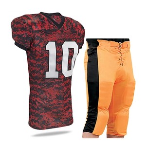 Uniforme de Fútbol Americano para Hombre, Talla Grande, Transpirable, de Secado Rápido, de Alta Calidad, a la Moda, 100% Poliéster, Mangas Cortas, de Fábrica - Product Image 1
